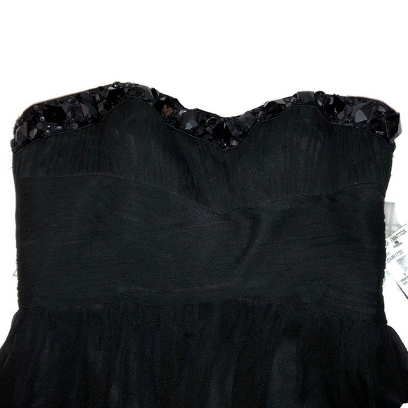 Aidan Mattox Bead Embellished Peplum Dress. Size 2 - Picture 4 of 8